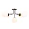 Hello Honey® 27.5" Sputnik Semi-Flush Mount Opal Glass Ceiling Light